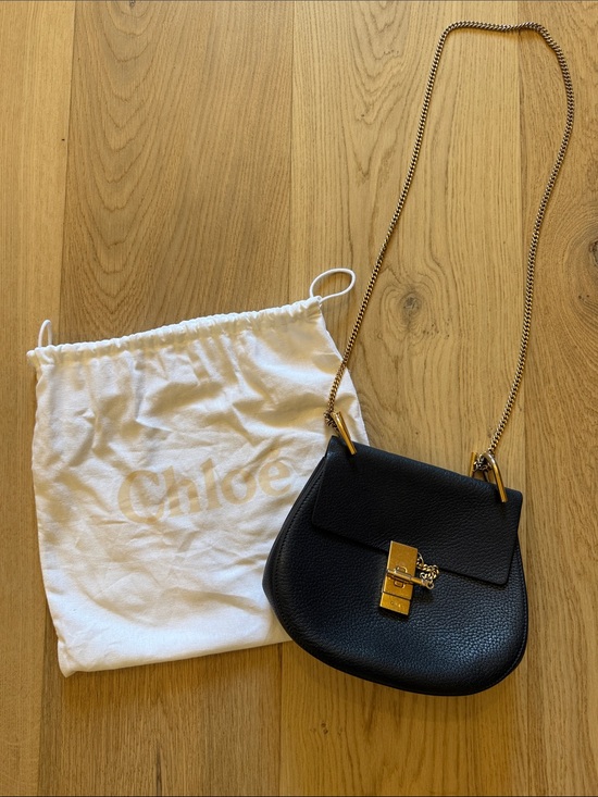 Chloe Handbags - Chloe Small Drew Leather Crossbody Bag - Black